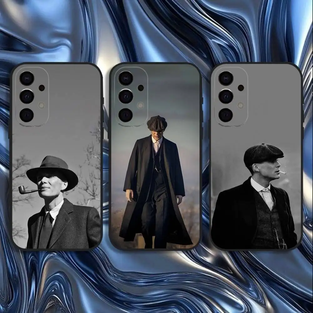 

Thomas S-Shelby Movie Peaky Blinders Phone Case For Samsung S25,S24,S21,S22,S23,S30,Ultra,S20,Plus,Fe,Lite,5G Black Cover