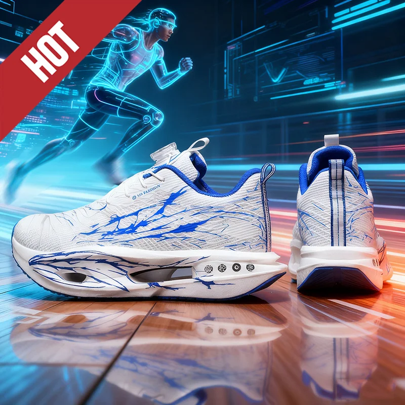 Nouvelles chaussures de course planche de carbone Marathon hommes sport Fitness respirant léger femmes confortable athlétique anitskid baskets