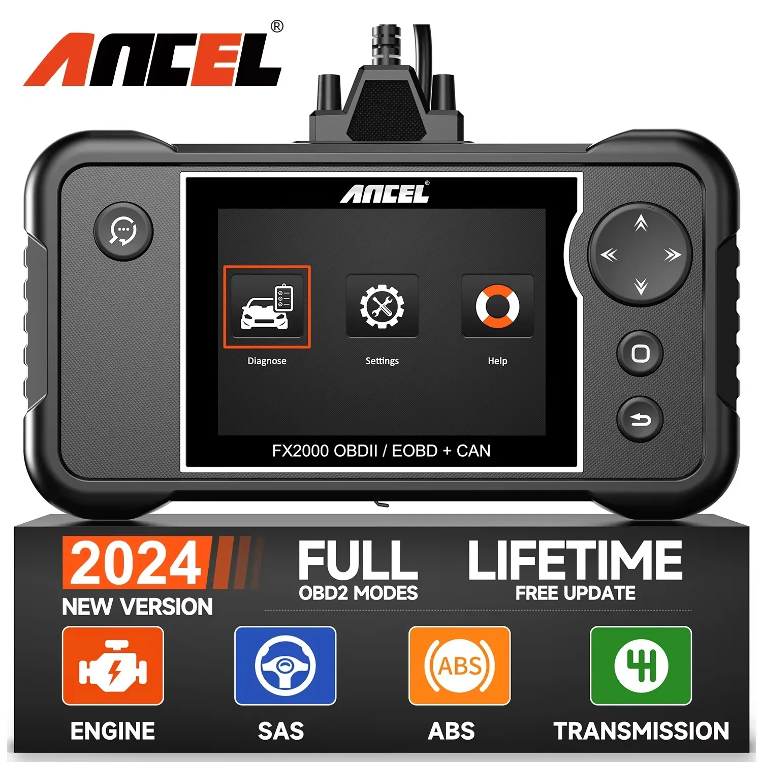 ANCEL FX2000 OBD2 Scanner Diagnostic Tool ABS SRS Transmission Airbag Code Reader OBD Auto Scanner Automotive Diagnostic Tools