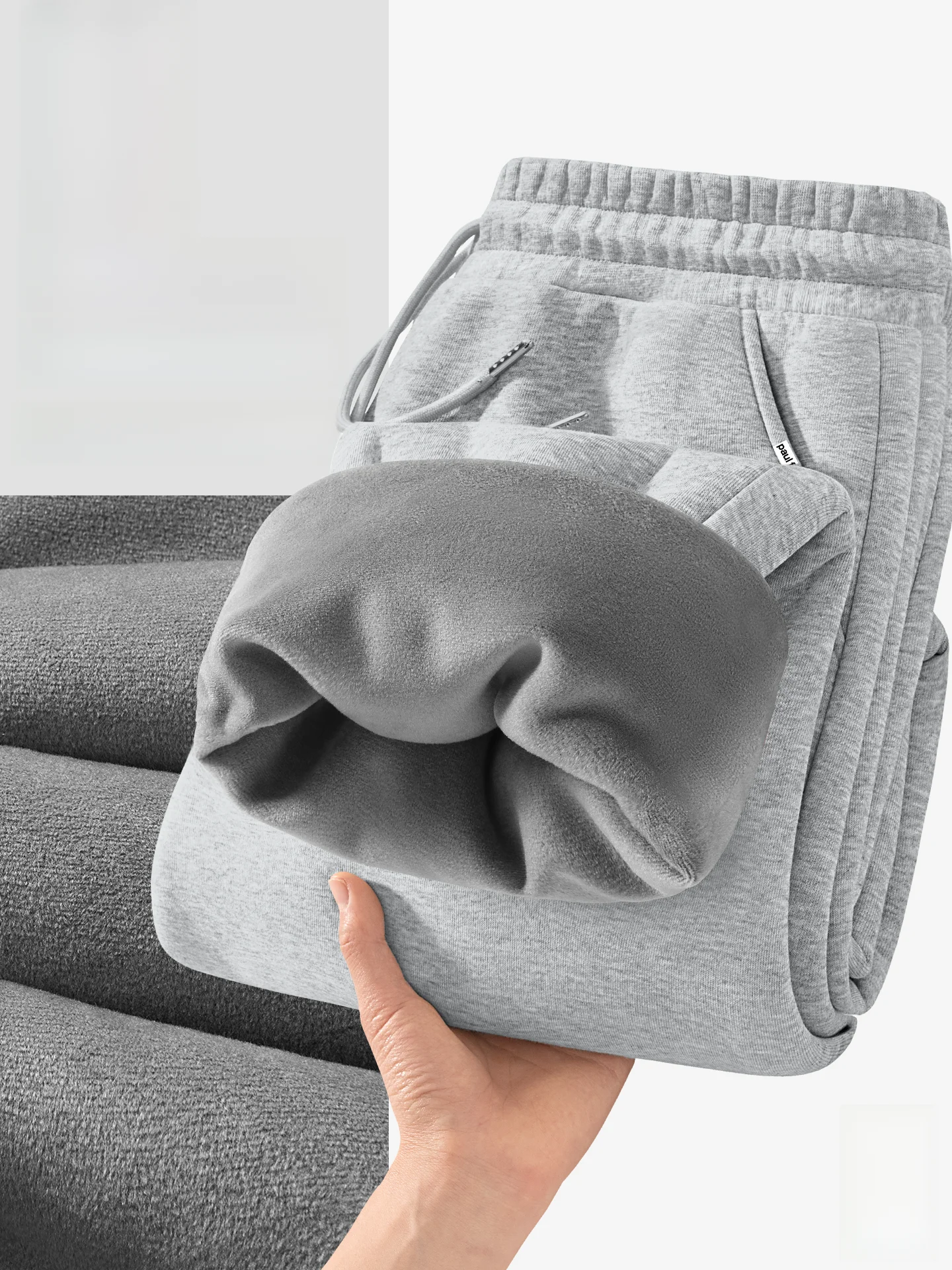 

Fce Lined Casual Pants Men's Winter Warm Khaki Loose Fit Straight Leg Cotton Polyester Blend Comfortable Sports...