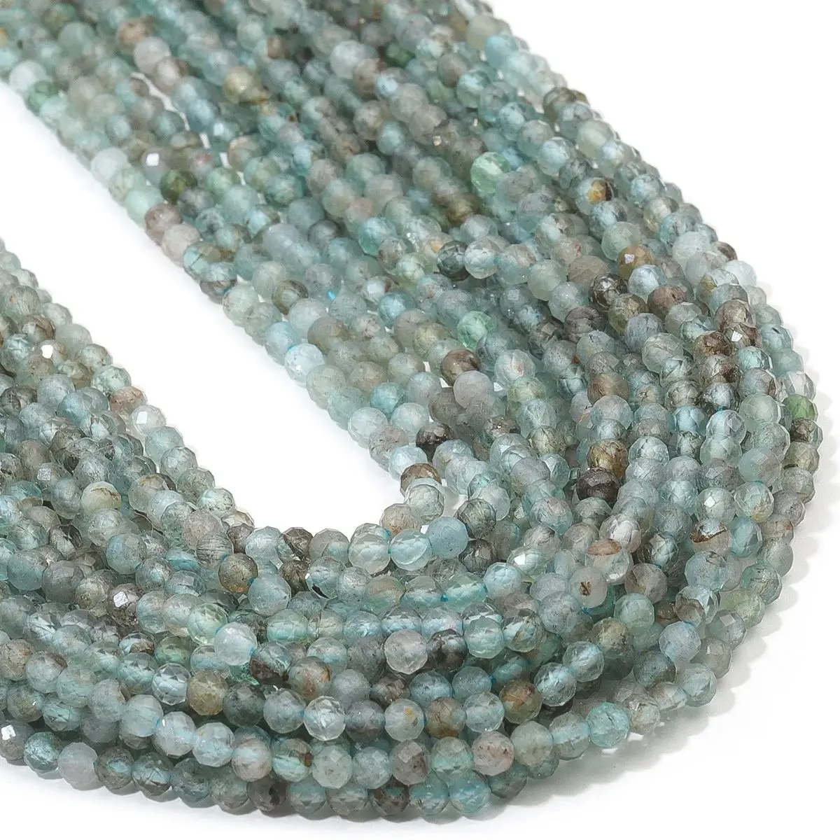 Natural AA Kyanite 2 3 4mm Tiny Gem Faceted Stone Beads 15