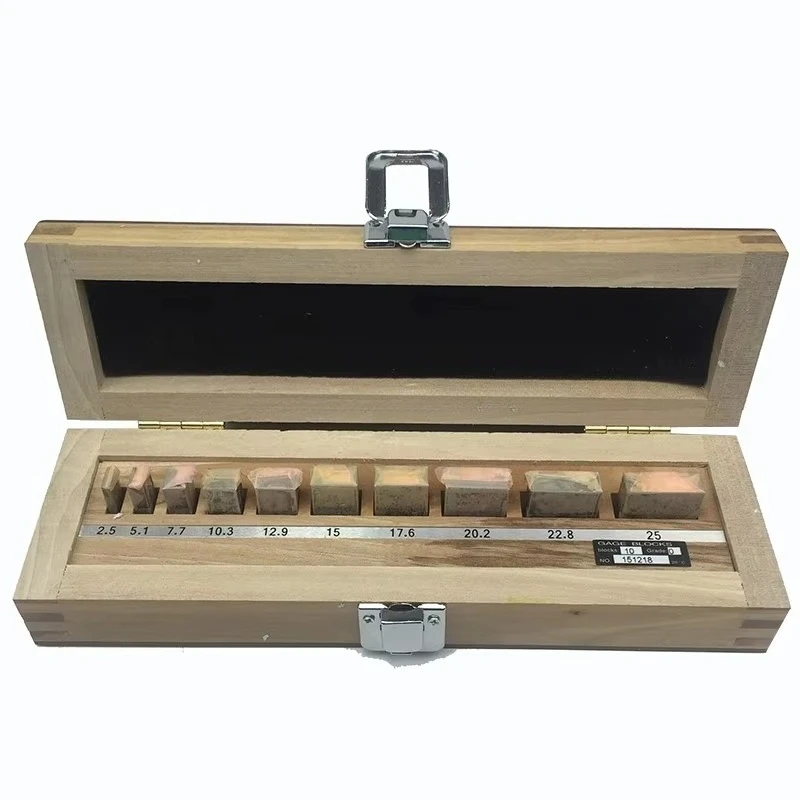 0-25Mm Grade 0 Micrometer Inspection Block Gauge Set Steel Gauge Block 10pcs/set