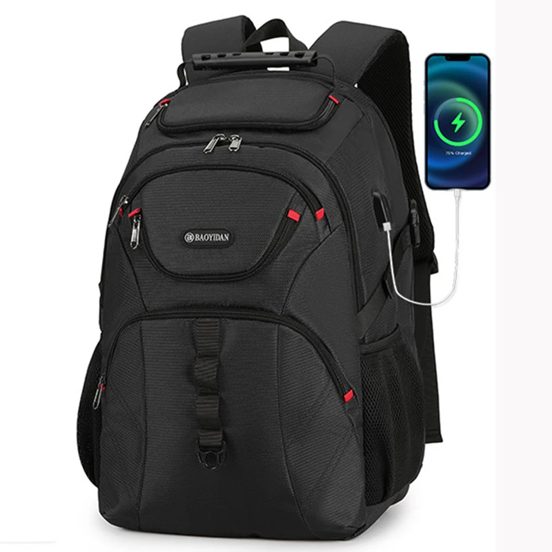 Laptop Backpack for Men Business Travel Backpack with USB Charging Port College School Computer Bag Notebook Mochila De Mujer