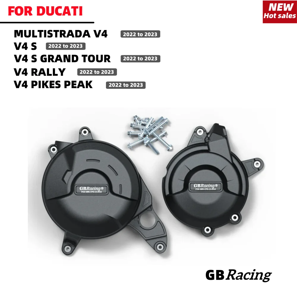 

GBRacing MULTISTARDA V4, V4S 2022-2023 Ducati Motorcycle Accessories, Clutch Pulse Protection Cover, Engine Protection Cover
