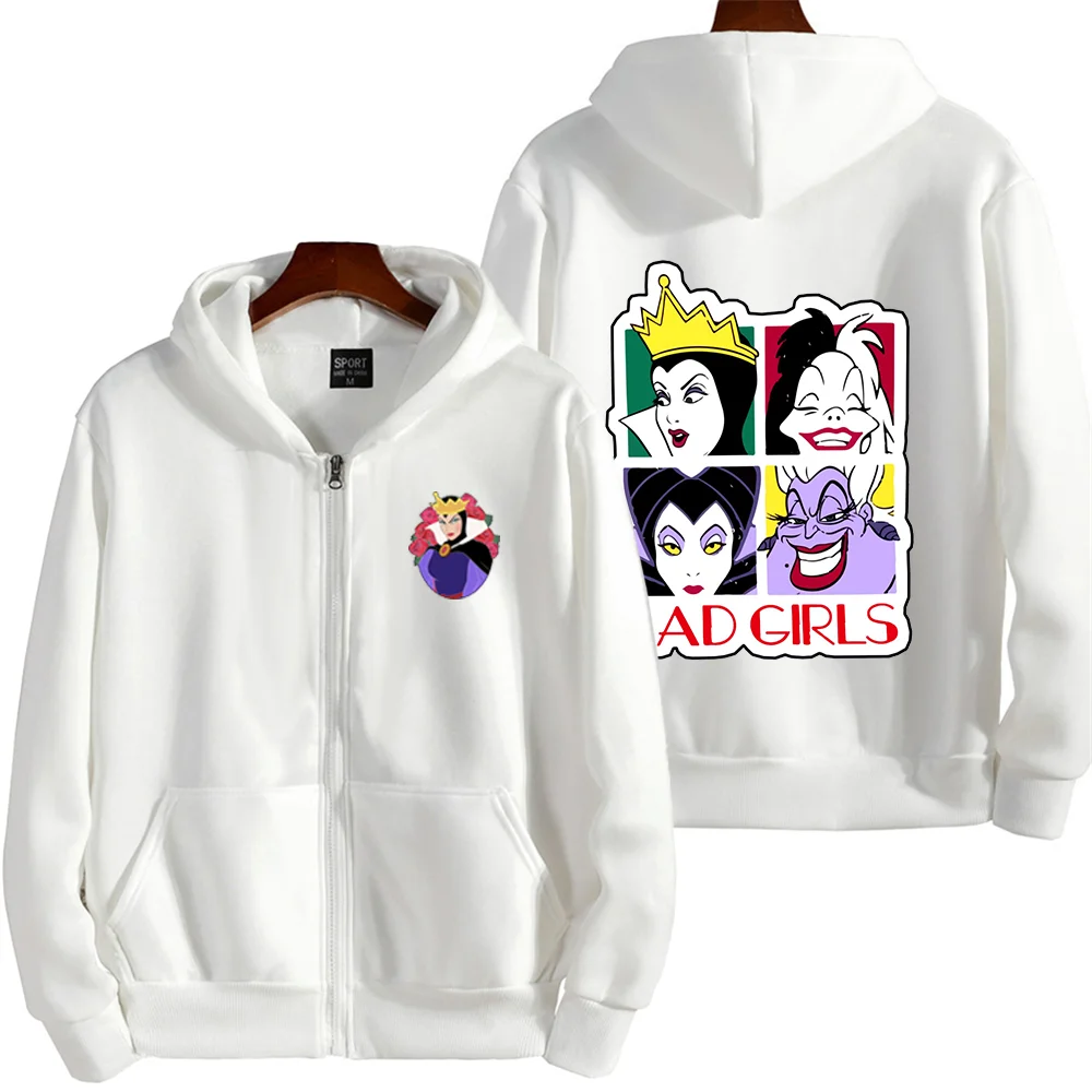 Disney Schneewittchen Evil Queen print hooded men's and women's hoodies couple casual sports street hoodies