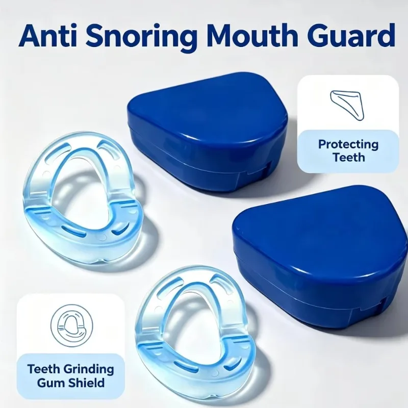 1pc Gum Shield Anti Snoring Mouthpiece Sleeping Devices Anti Snore Mouth Guard Bruxism Snoring Stop Mouthpiece Stop Snoring