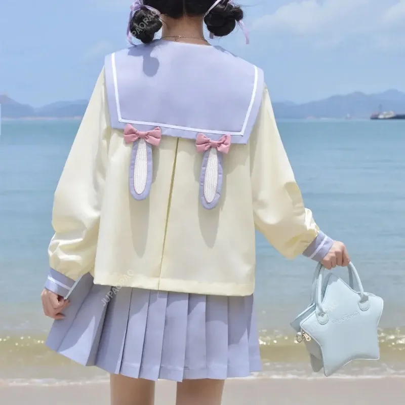 Kindergarten sweet and cute jk uniform spring and summer long and short-sleeved sailor suit suit Anime Character Cosplay Costume