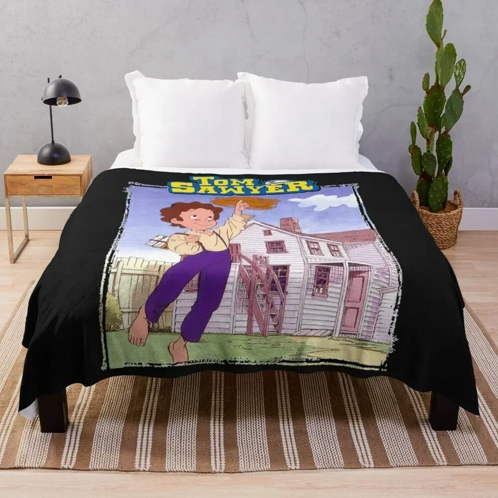 

Tom Sawyer anime series Essential Throw Blanket Comforter Bed linens bed plaid Quilt Blankets