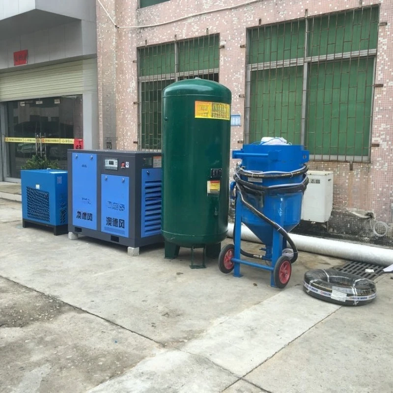 Derusting sandblasting machine, construction site derusting sandblasting machine, high pressure sandblasting machine