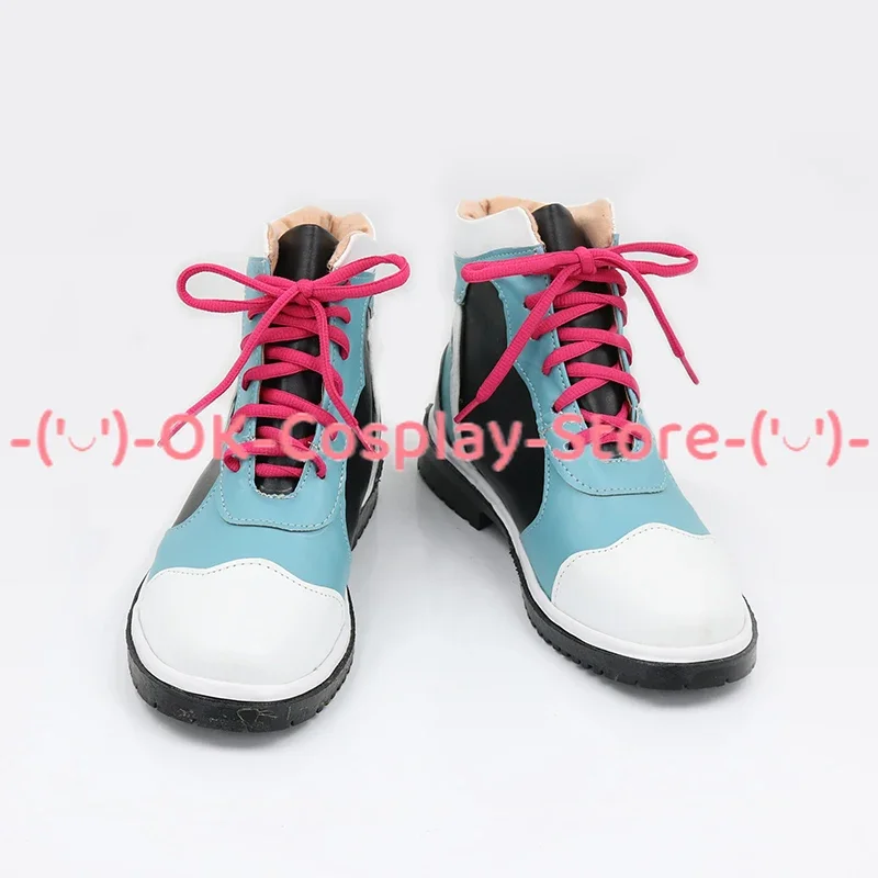 Gioco Blue Archive Kazusa scarpe Cosplay stivali di carnevale di Halloween scarpe PU puntelli Cosplay su misura