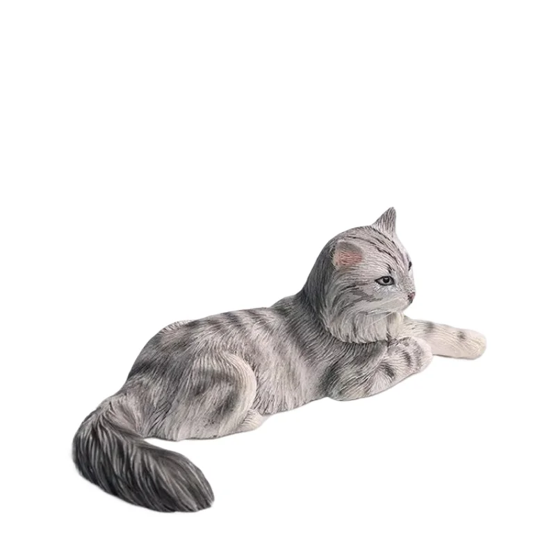 

Mini Maine cat model kitten refrigerator sticker desktop decoration car ornament figure