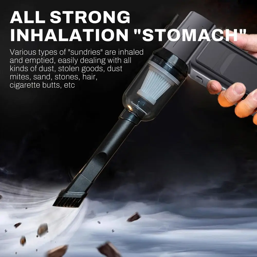 130000 RPM Handheld Turbo Violent Fan Illumination Digital Display Powerful Dust Blower High-Speed Powerful Airflow