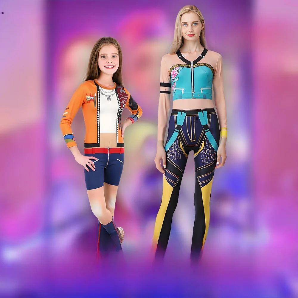 

Хэллоуин Ведьма T K Светящаяся Мила Аниме Косплей Костюм Комбинезон с 3D цифровой печатью Полиэфирное волокно 00%