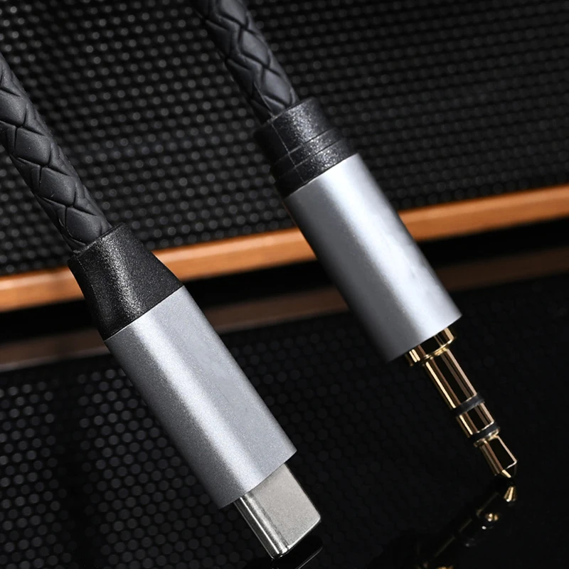 نوع C إلى 3.5 مللي متر ذكر AUX الصوت مهائي كابلات الهاتف ربط مكبر صوت للسيارة عالية الجودة إخراج الصوت التوافق مع جهاز الهاتف المحمول