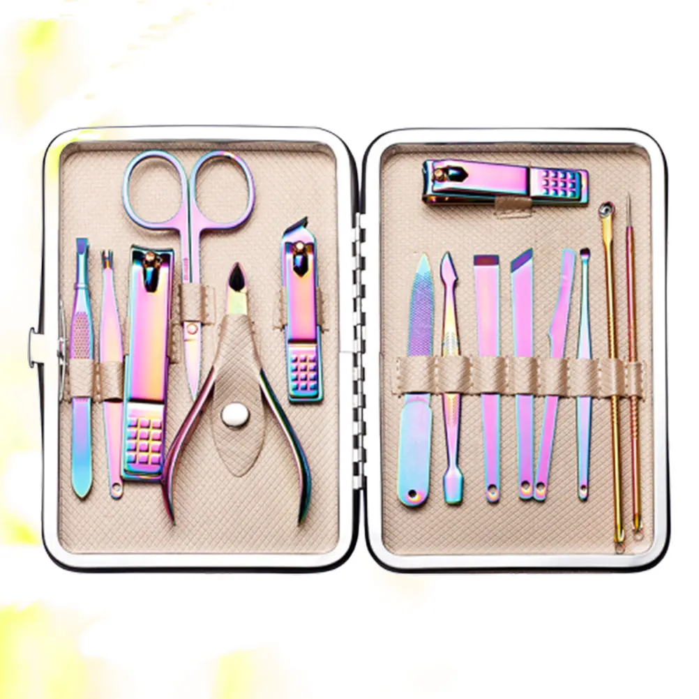 

Manicure Tools Set Nail Care Kit Men's Grooming Accessories Colorful Professional