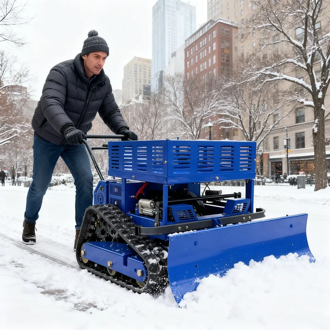 Customized 2025 Remote-Controlled Snow Pusher Lawn Mower - Innovative Crawler Factory Direct-Sale for Residential Areas