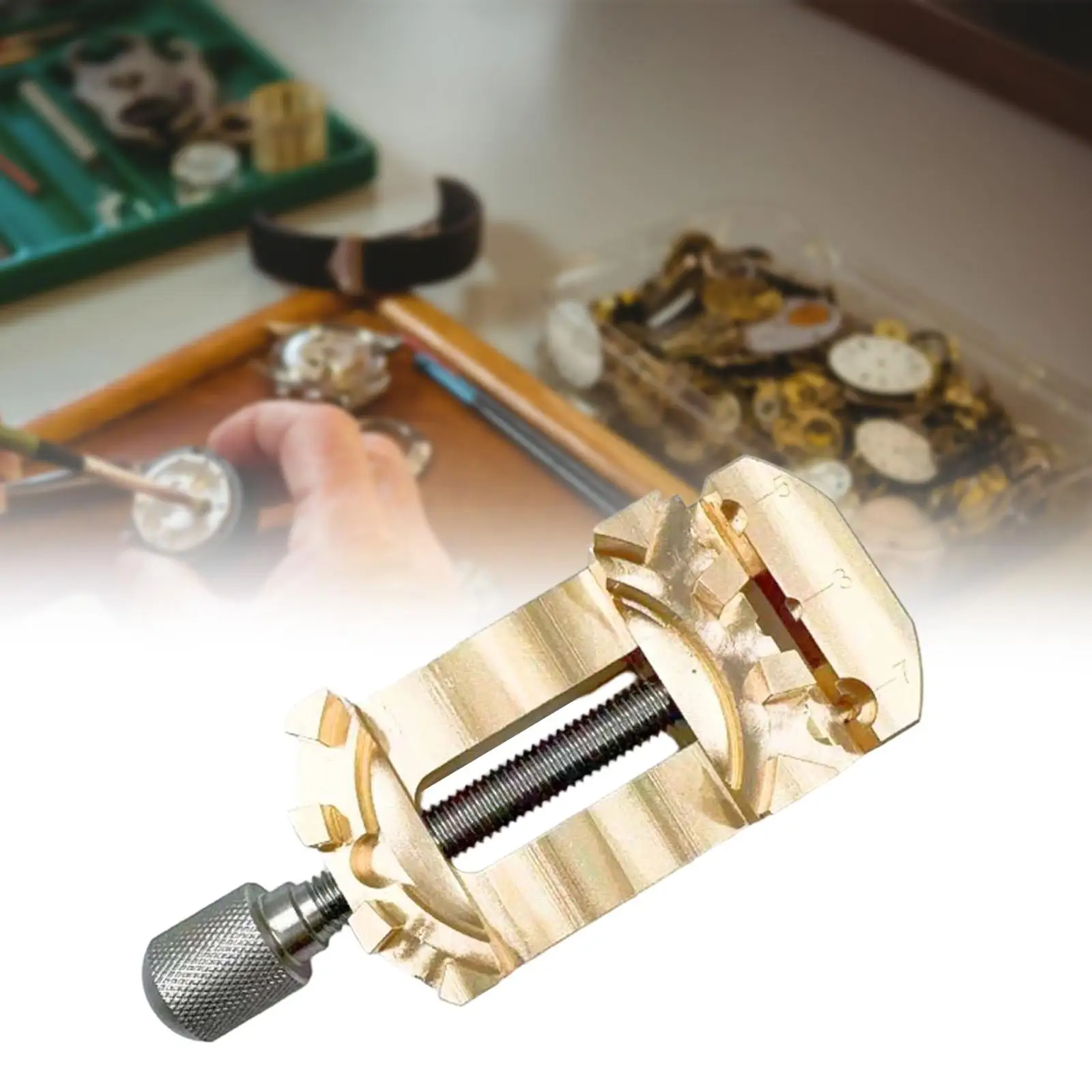 

Mini Watch Bench Vise Clamp Watch Repair Tool Brass Professional Maintenance