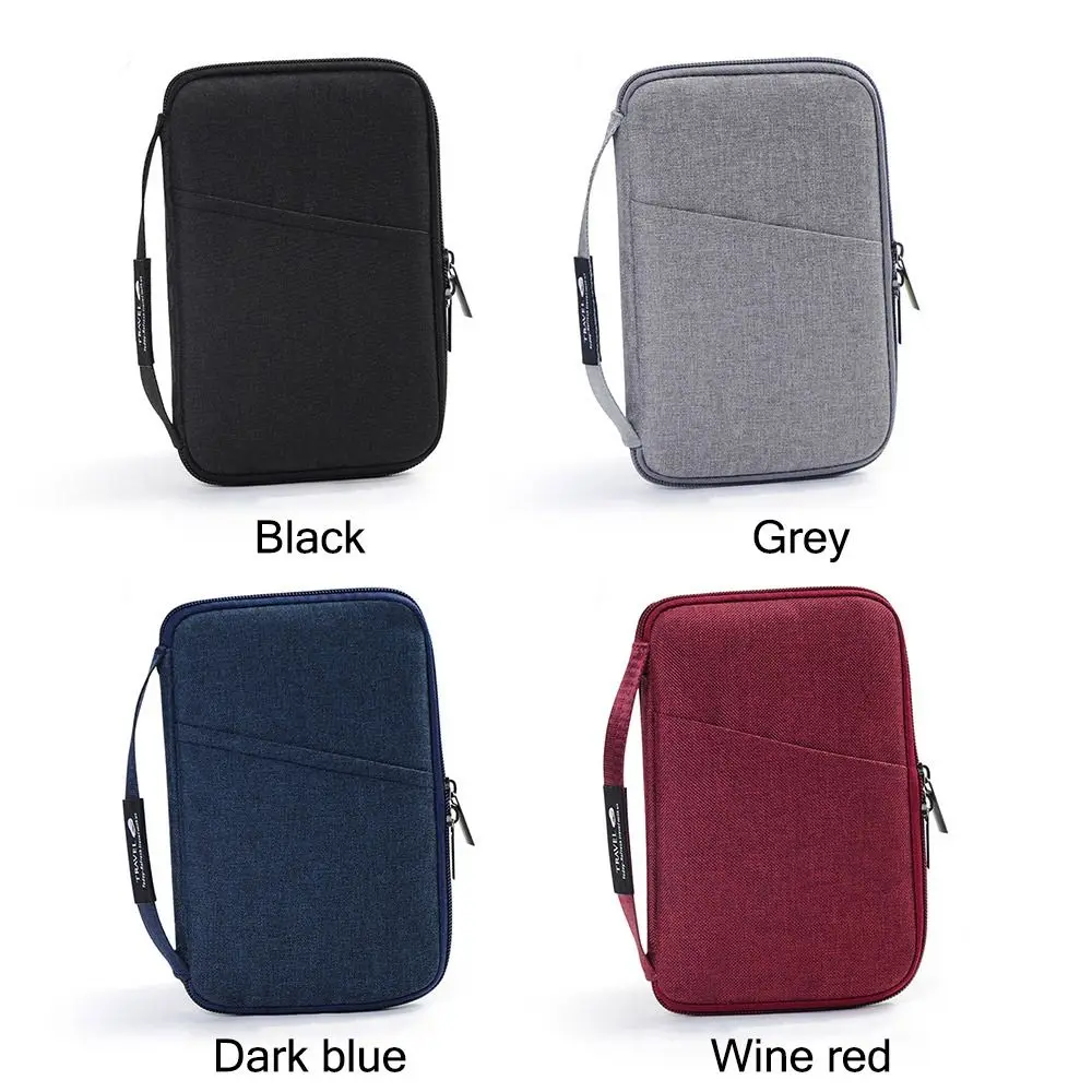 Creative Multicolor Passport Cover Multi-function Storage Bag Passport Card Bag Accessories High Quality Ticket Clamp