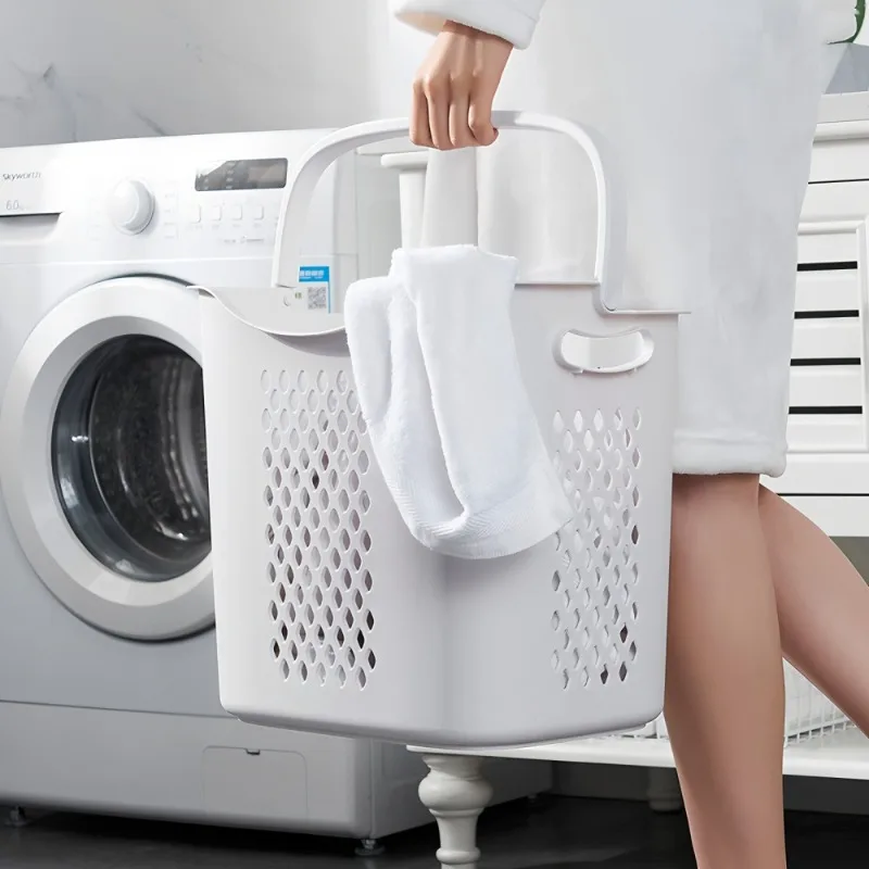 

White Laundry Hamper Sorter with Wheels Removable Rolling Laundry Baskets Bathroom Cart for Dirty Clothes Storage Organizer