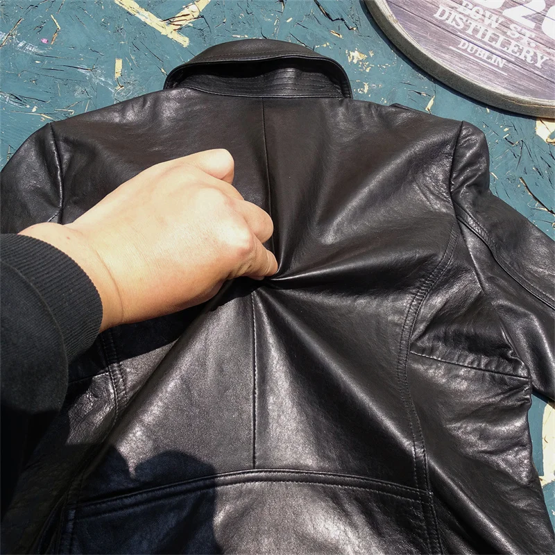 Leggero ort-Sve Moto Sle Vera Pelle Jaet Dolce Sle Slim Fit Cappotto ort da donna f Tannery eepskin