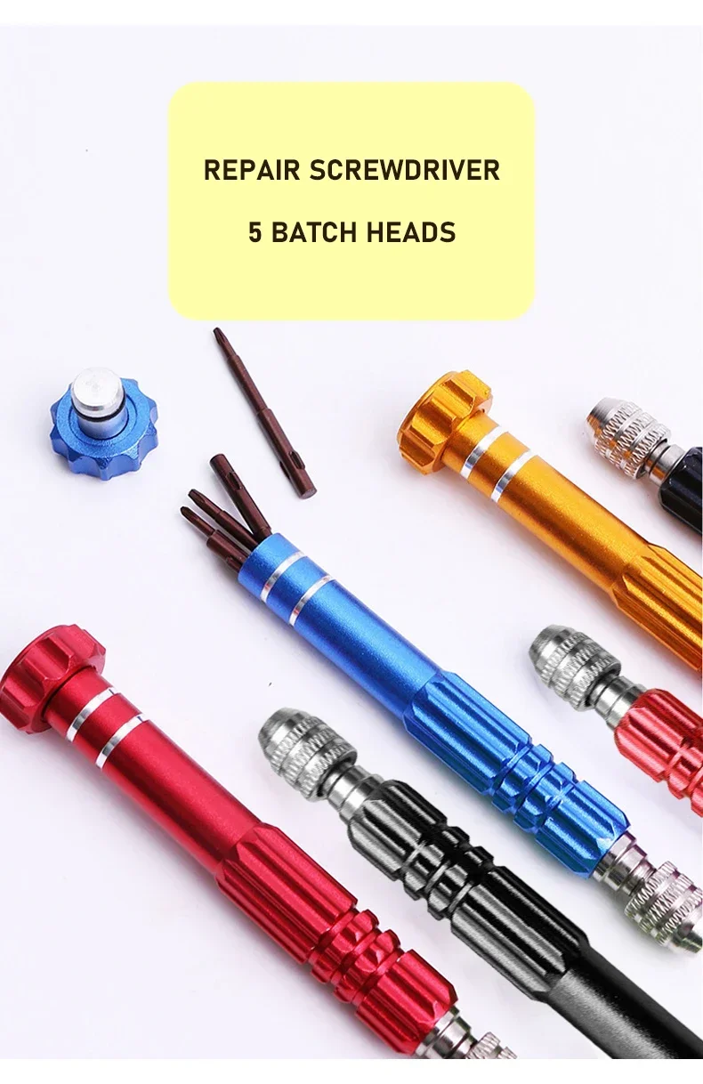 5 in 1 Screwdriver Repair Kit Screwdriver Sets Phone Opening Tools Phone Repair Tools for iPhone Huawei Xiaomi Samsung image 2