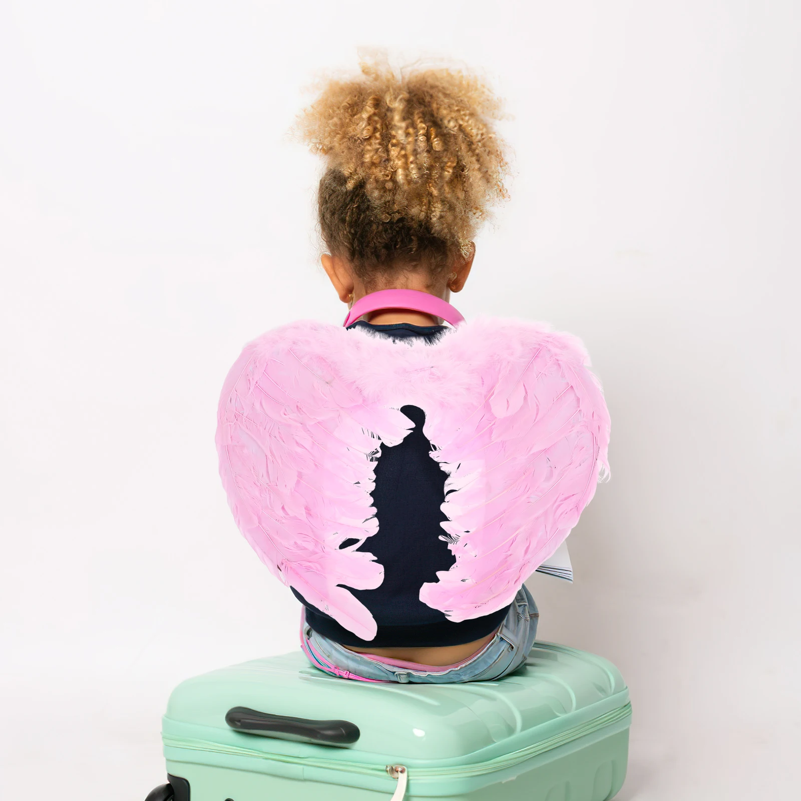 Accessoires d'aile d'ange, grande aile d'ange colorée, parfaite pour les enfants, accessoire de Costume de spectacle sur scène de fête Cosplay