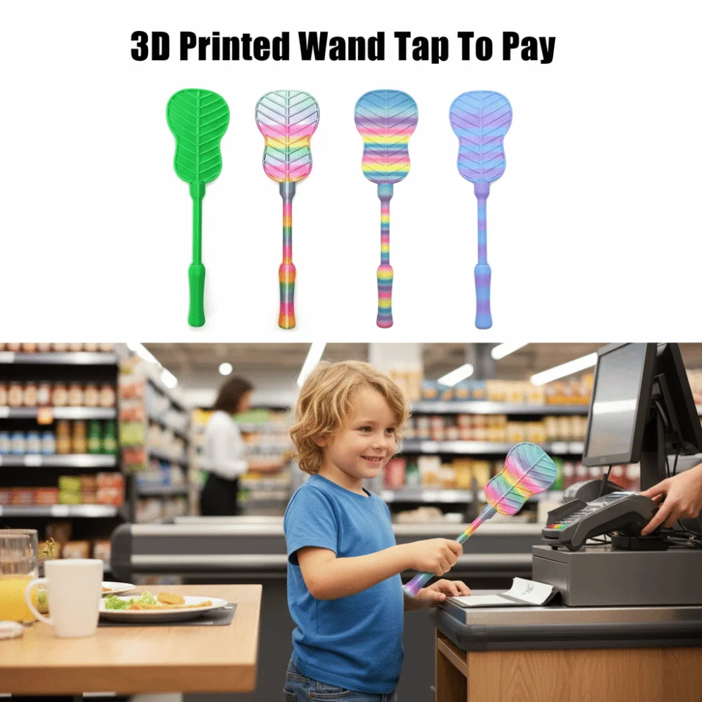 

Креативный 3D-принт: Держатель для бесконтактной оплаты в виде волшебной палочки. Портативный, легкий, забавный и удобный.
