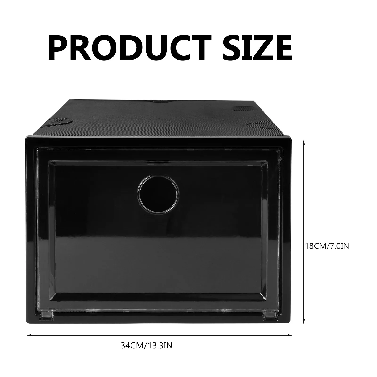 1Pcs Dustproof Shoes Box Transparent Storage Case Large Capacity Plastic Shoe Container Stackable Sneaker Storage Organizer