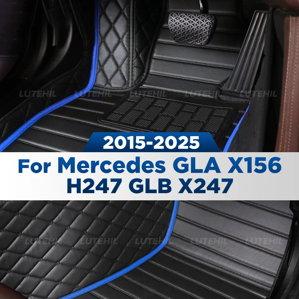 

Для Mercedes Benz GLA X156 H247 2015-2025 GLB X247 2019-2024 автомобильный напольный коврик на заказ автомобильный ковер чехол аксессуары для интерьера