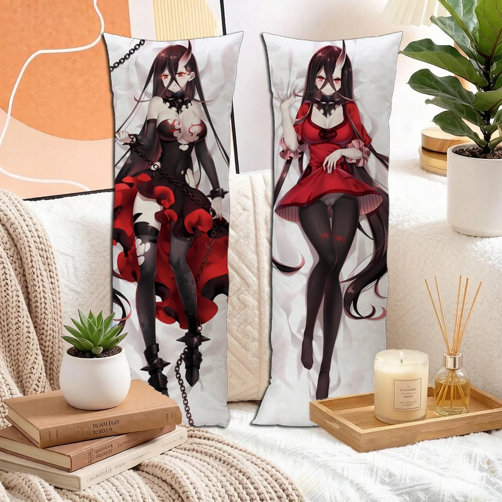 Anime Fleet Battleship Queen Girl Dakimakura Pillowcase Double Sided Long Body Pillow Cover For Otaku Home Decor Gift