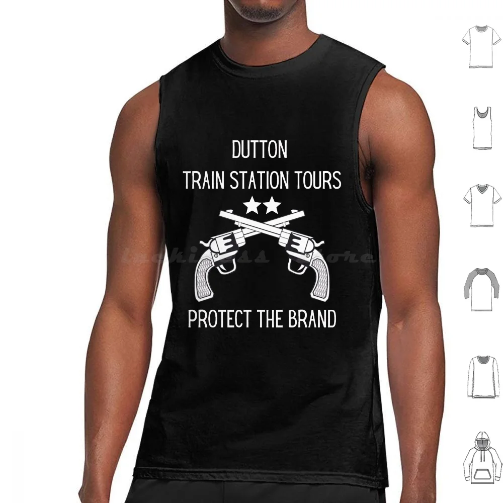 Dutton Train Station Tours Tank Tops Print Cotton Dutton Ranch Beth Dutton Yellowstone John Dutton Yellowstone Tv