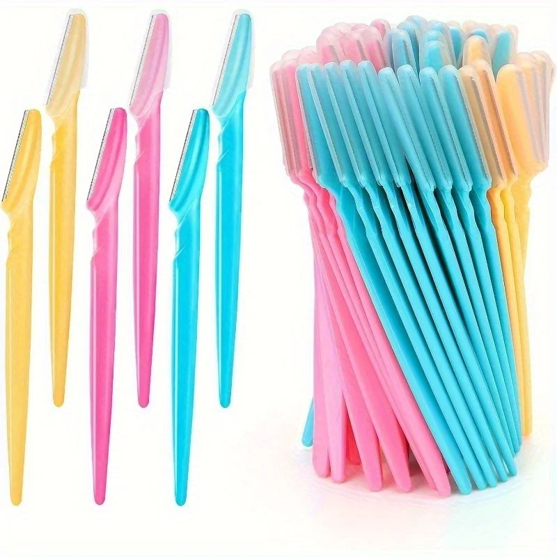 21Pcs Eyebrow Razor Dermaplaning Tool, Facial Hair Remover & Eyebrow Shaper with Precision Cover for Women Men