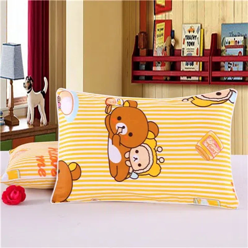 29x45CM Pure Cotton Breathable Children\'s Pillow Cover Four Seasons Universal Baby Pillowcase Cartoon Newborn Pillowcase