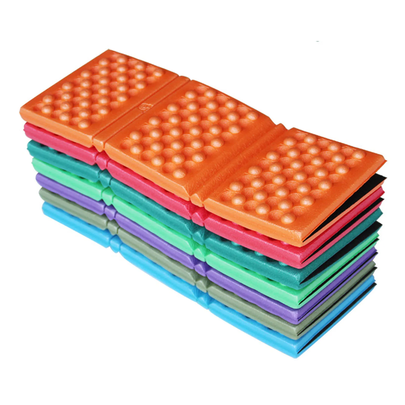 Outdoor Faltbares Tragbares Schaumstoff-Sitzkissen Wabenförmiges Sechsfach Faltbares Schaumstoff-Sitzpolster Wander-Sitzkissen Schaumstoff-Sitzpolster 39*28,5*0,9CM