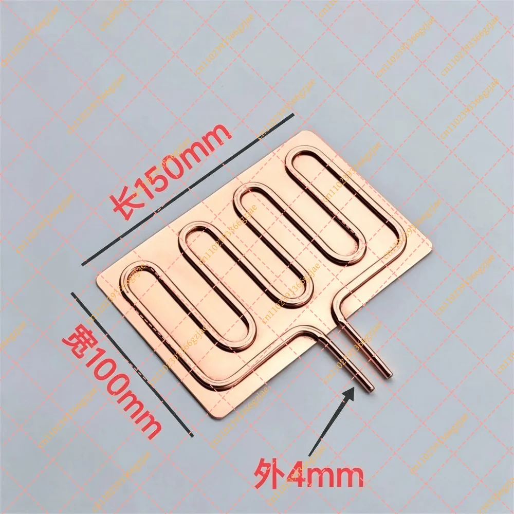 Semiconductor Liquid Cooling Copper Plate Heat Sink for Tablet Phone, DIY Cooling Module