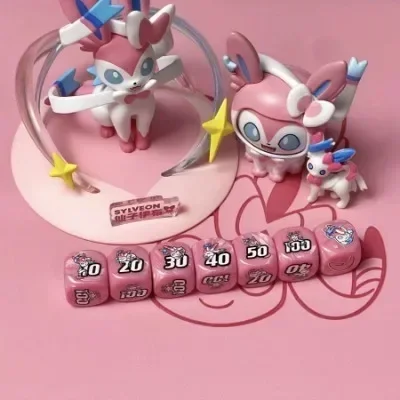 9/set Dice PTCG Pokemon Match Scoring Damage Counter Damage Indicator Roleplaying Game Dice Sylveon Dice Sylveon Sleeve No. 36