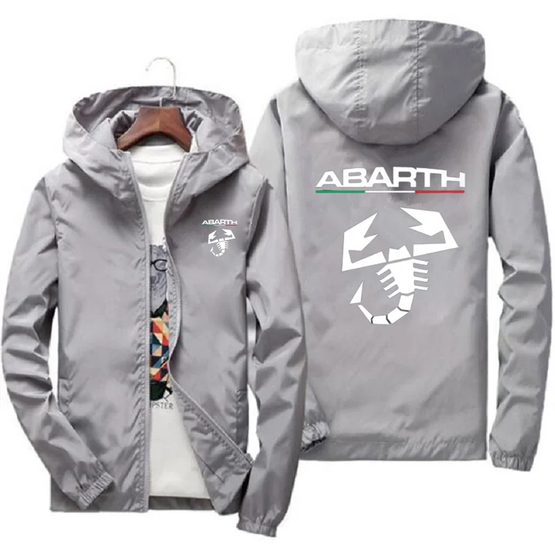 

ABARTH Скорпион, новая весенняя мужская куртка на молнии, мужская повседневная уличная одежда в стиле хип-хоп, облегающее пальто, мужская одежда, большие размеры