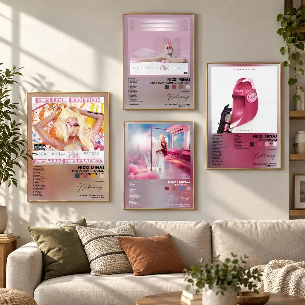 Rapper Singer N-nicki Minaj Poster HD Waterproof Aesthetic Wall For Home Decor Trendy Durable Easy To Apply Art