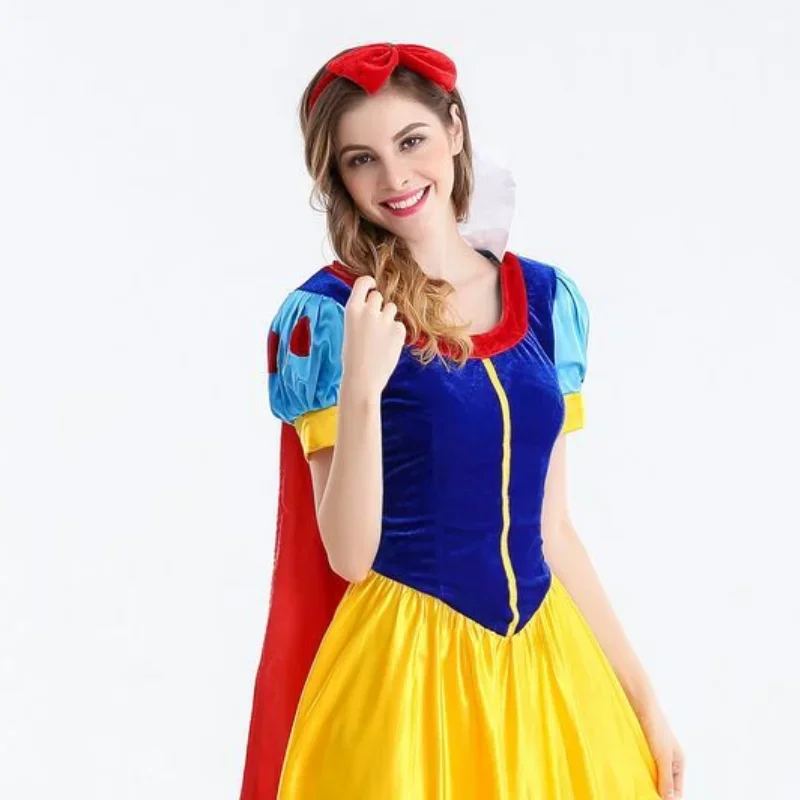 

Snow White Halloween Party Costume Adult Cosplay Plus Size Dress Girl Princess Dress Women Adult Clothing