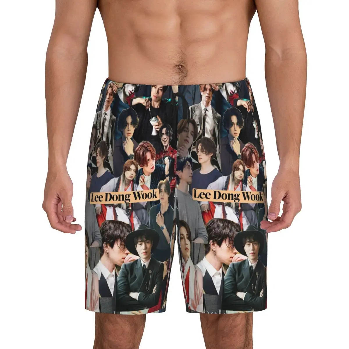 

Мужские короткие пижамные шорты Custom Lee Dong Wook для сна и отдыха
