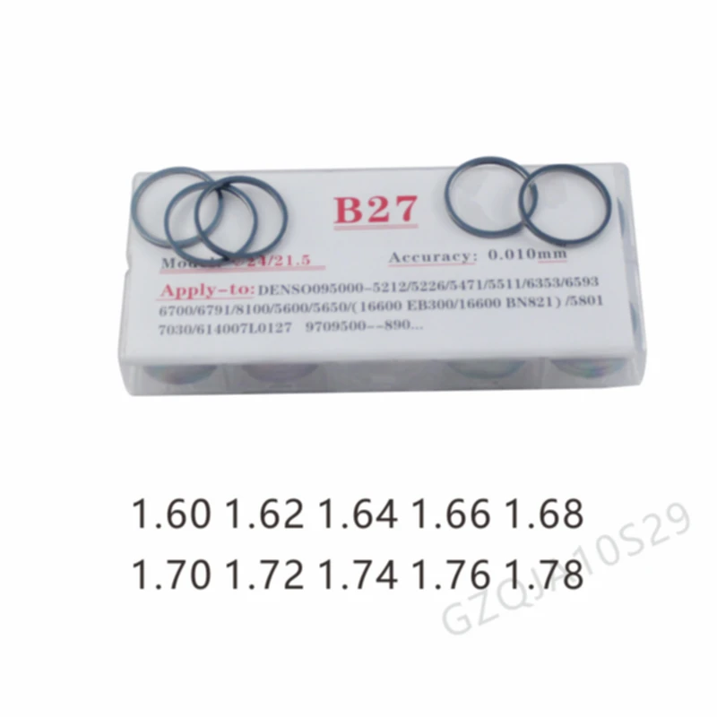 B11 B12 B13 B14 B15 B16 B21 B22 B23 B24 B25 B26 B27 B31 B42  B40 Common Rail Injector Adjusting Washer Shims Gasket Repair Kit