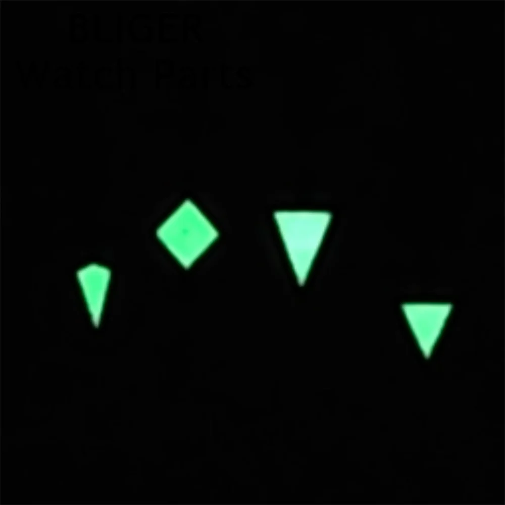 BLIGER Bronze GMT Watch Hands GMT Hands Green Luminous Fit NH34 GMT Automatic Movement Watch Accessories