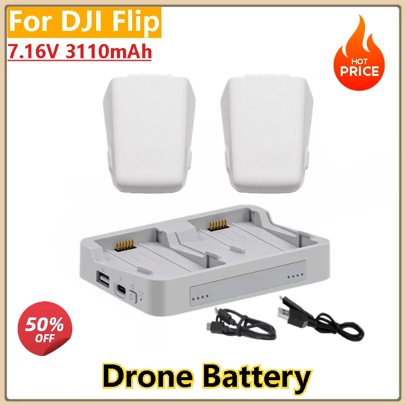 

7.16V 3110mAh Drone Battery for DJI Flip Brand New High Quality / Charger