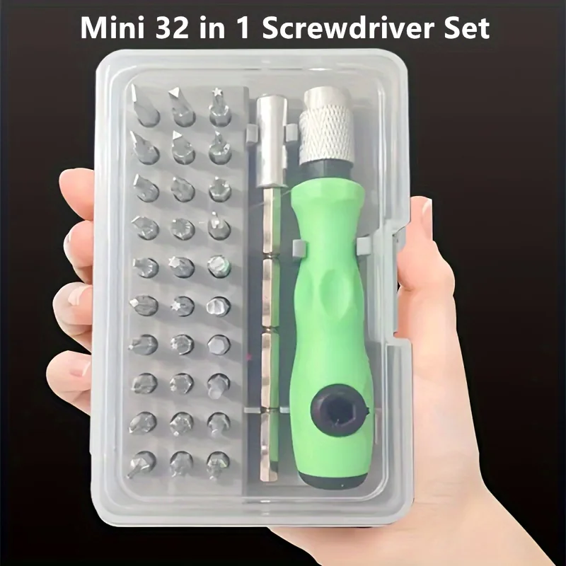 Tool Repair 32 In 1 Screwdriver Set Precision Mini Magnetic Screwdriver Bits Kit Phone Mobile IPad Camera Maintenance