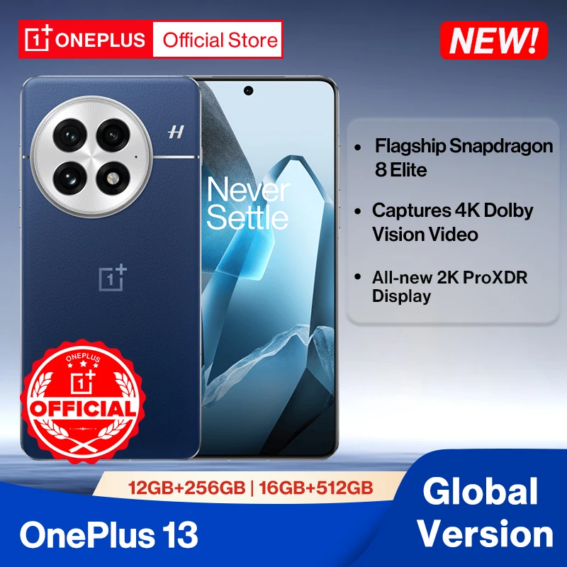 Wereldpremière OnePlus 13 Global Version AI Smartphone Snapdragon 8 Elite 6000mAh Batterij 50W AIRVOOC Draadloos opladen NFC