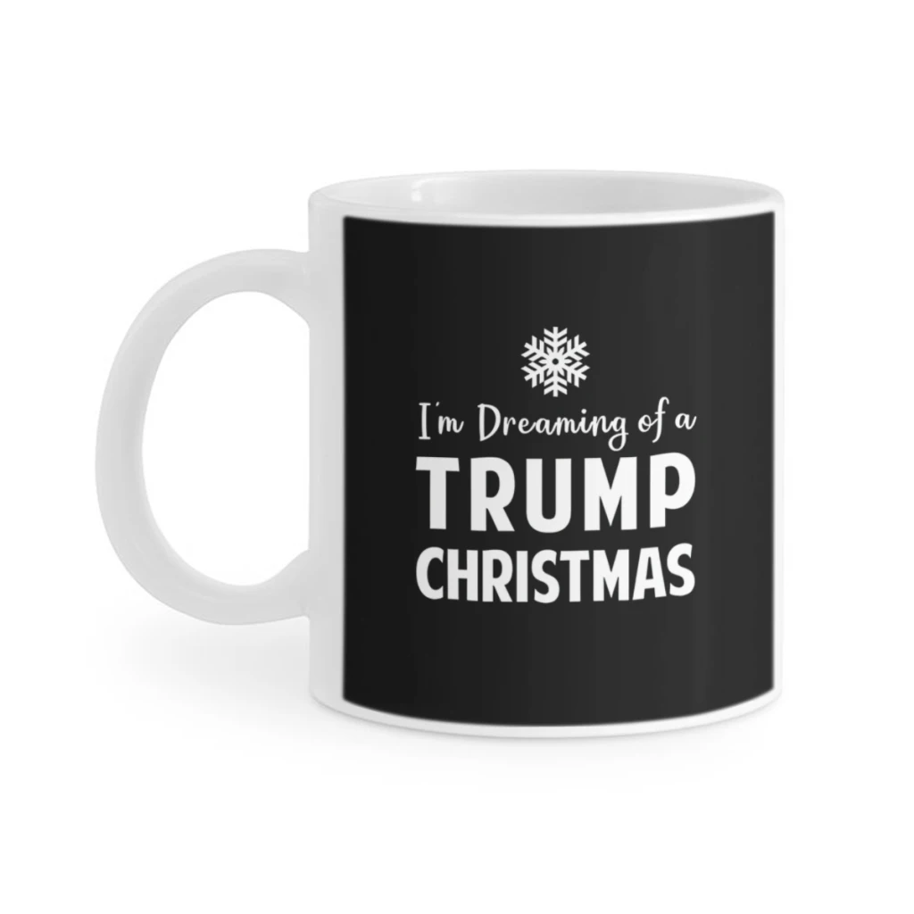 1pc 11oz Trump Christmas Coffee Mug Tea Cup Coffee Cup Funny Birthday Gifts for Women and Men Ceramic Mug Personalized Cup