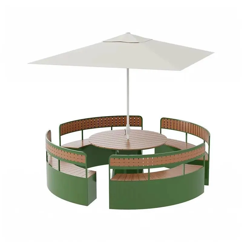 Modern Outdoor Garden Table and Chair Set Waterproof Sunscreen Suitable for Villa Use