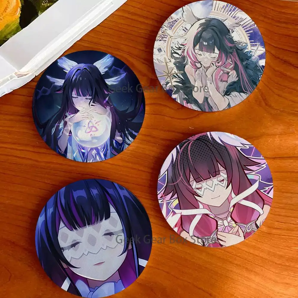 

G-Genshin Impact Columbina Coaster Wooden Drink Tray Suitable for Restaurants and Coffee Shops Easy To Wash and Clean