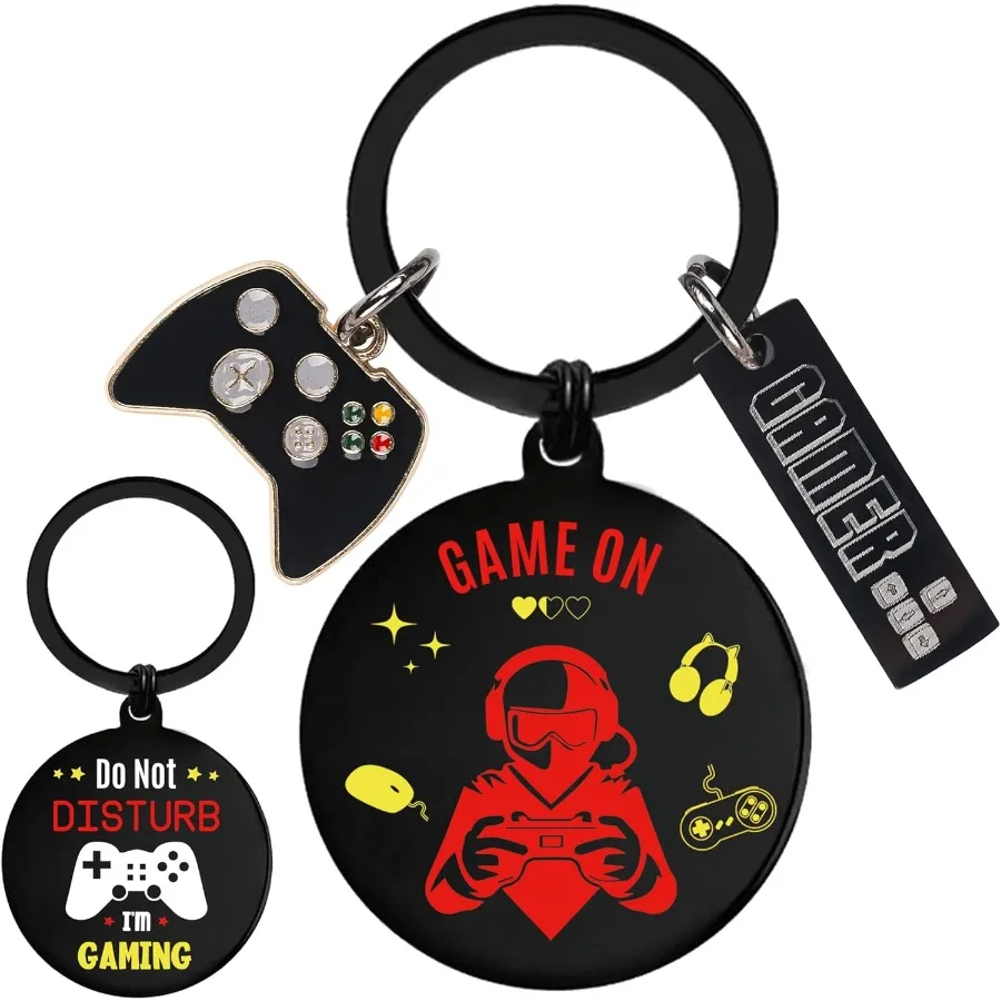 

Video Game Keychain Gifts for Gamer Funny Keychains for Teen Boys Game Players Lover Son Boyfriend Brother Dad Kid