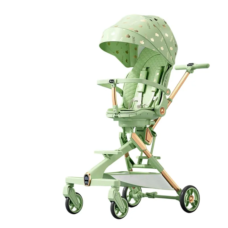 

Легкая складная детская коляска с солнцезащитным козырьком и металлической рамой